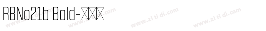 RBNo21b Bold字体转换